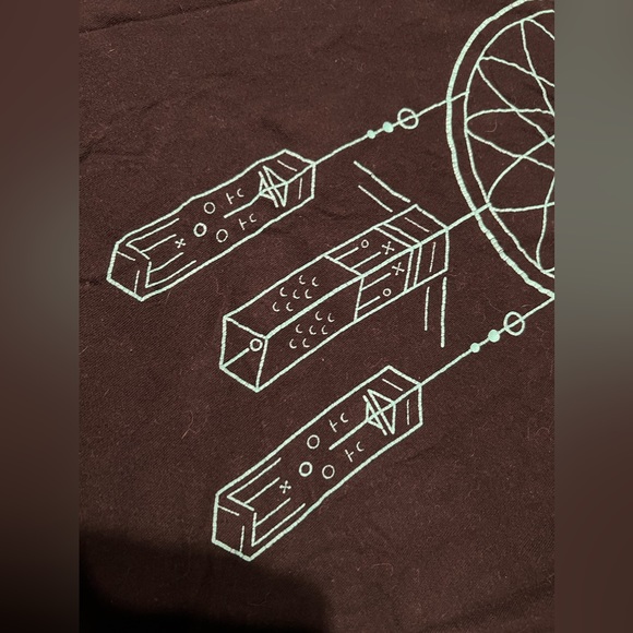 Fall Out Boy Dreamcatcher Graphic T-Shirt Short Sleeve Band Merch Black Teal Emo - Picture 6 of 8